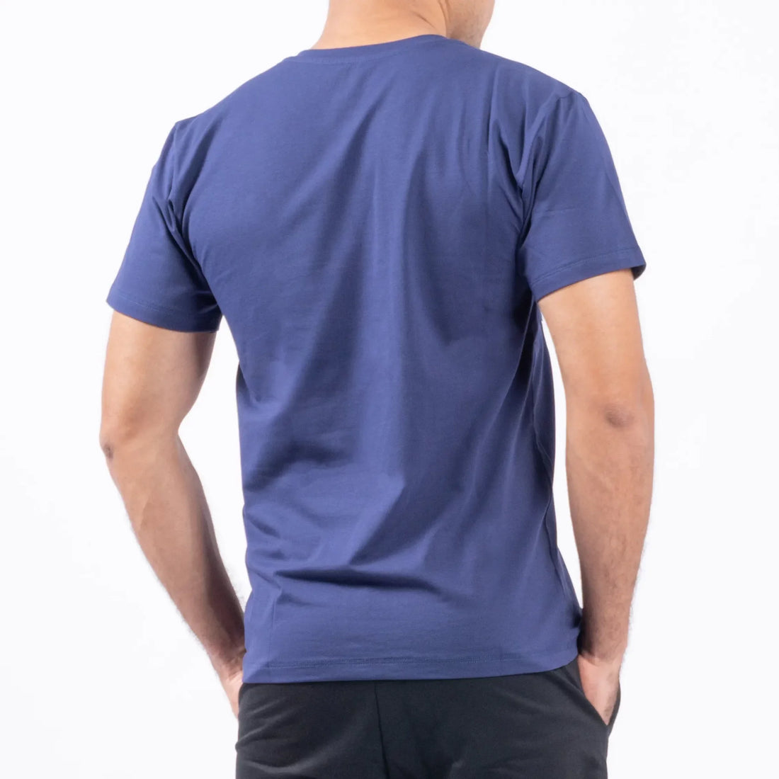 CAMISETA CASUAL TELA FRIA - AZUL TURQUI