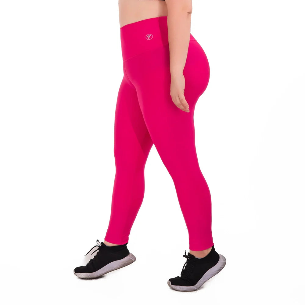 LEGGINS UNICOLOR PLUS SIZE -MAGENTA LUMINOSO