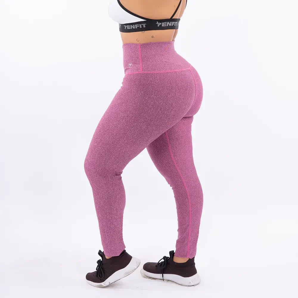 LEGGINS UNICOLOR PLUS SIZE -MAGENTA JASPE CLARO