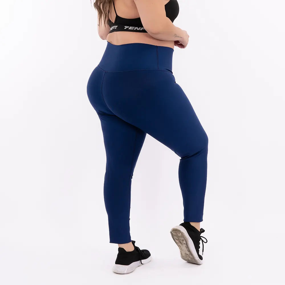 LEGGINS UNICOLOR PLUS SIZE -AZUL TURQUI