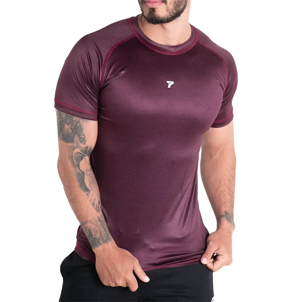 CAMISETA RANGLA CAT - VINOTINTO OSCURO