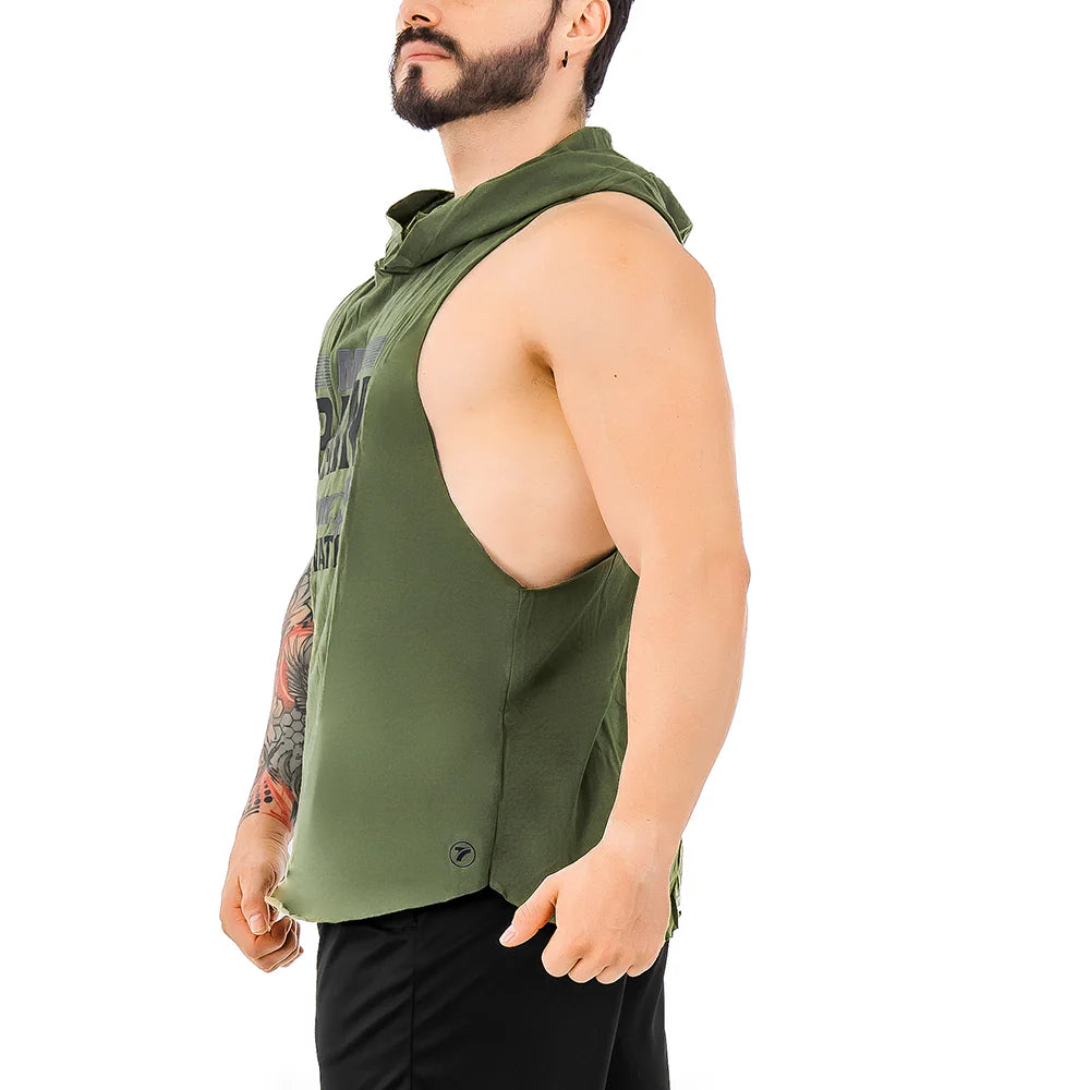 CAMISILLA HOMBRE CAPOTA VERDE MILITAR