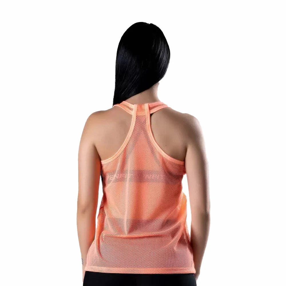 BLUSA ESQUELETO MALLA-MANDARINA