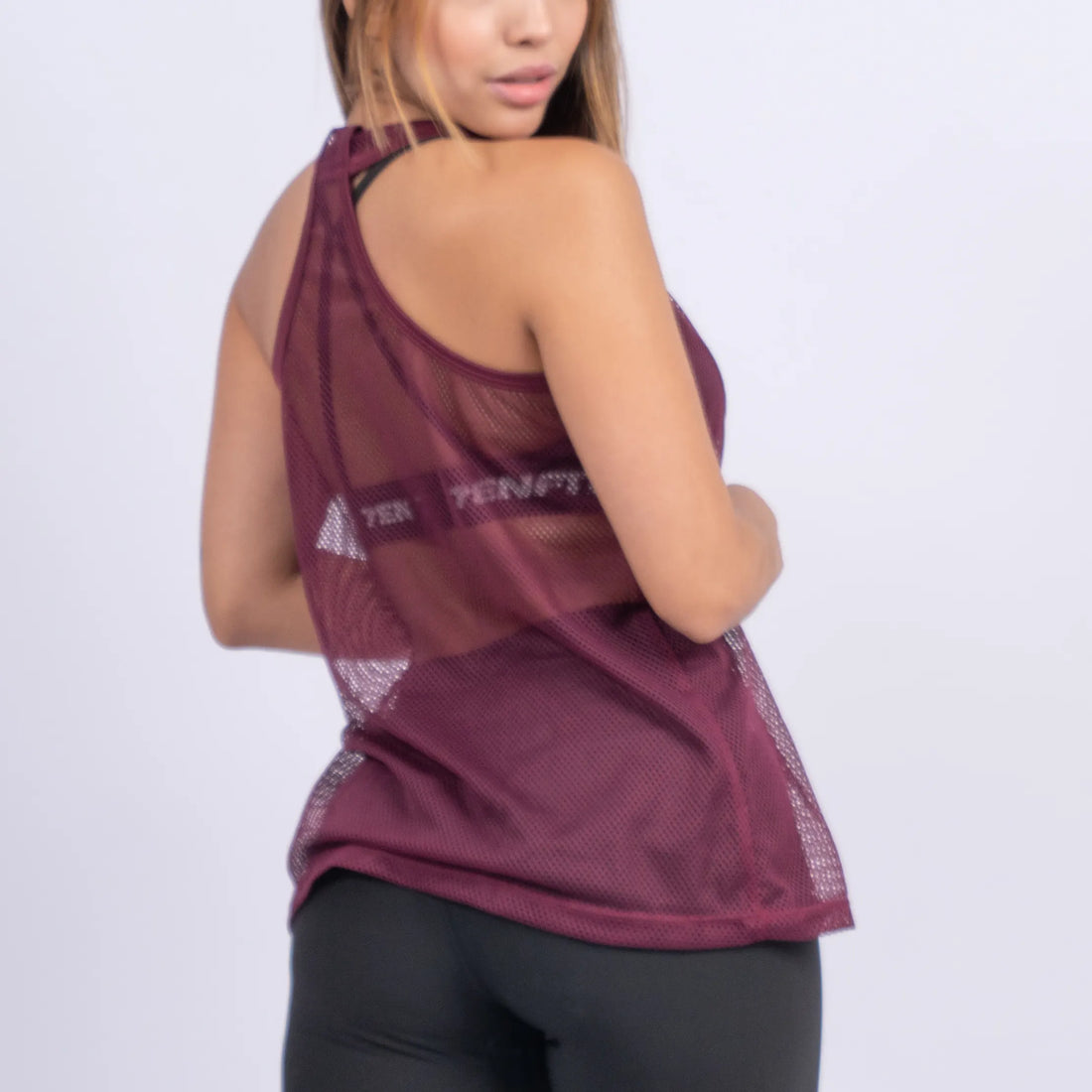 BLUSA ESQUELETO MALLA-VINOTINTO