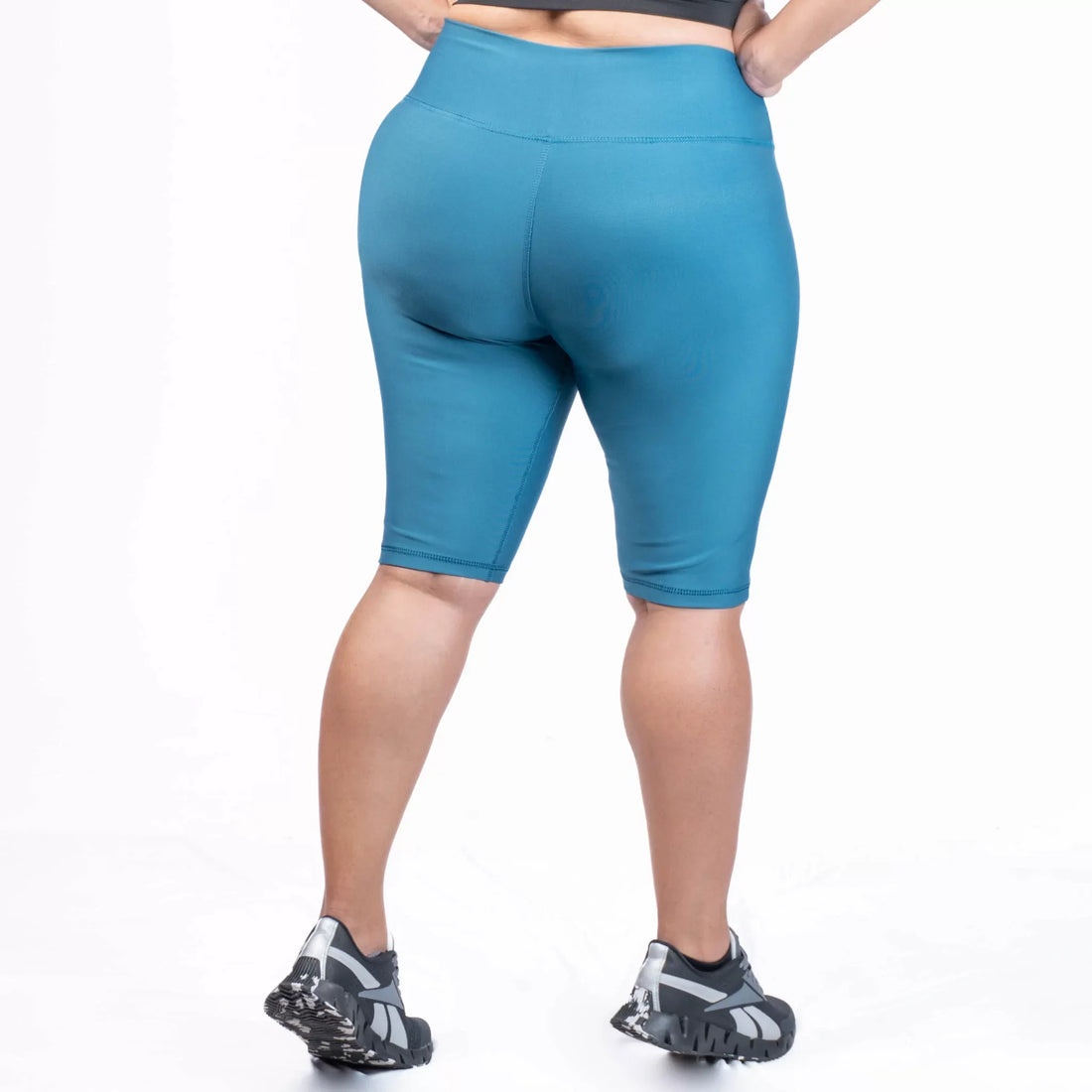 BICICLETERO PLUS SIZE UNICOLOR-AZUL PETROLEO