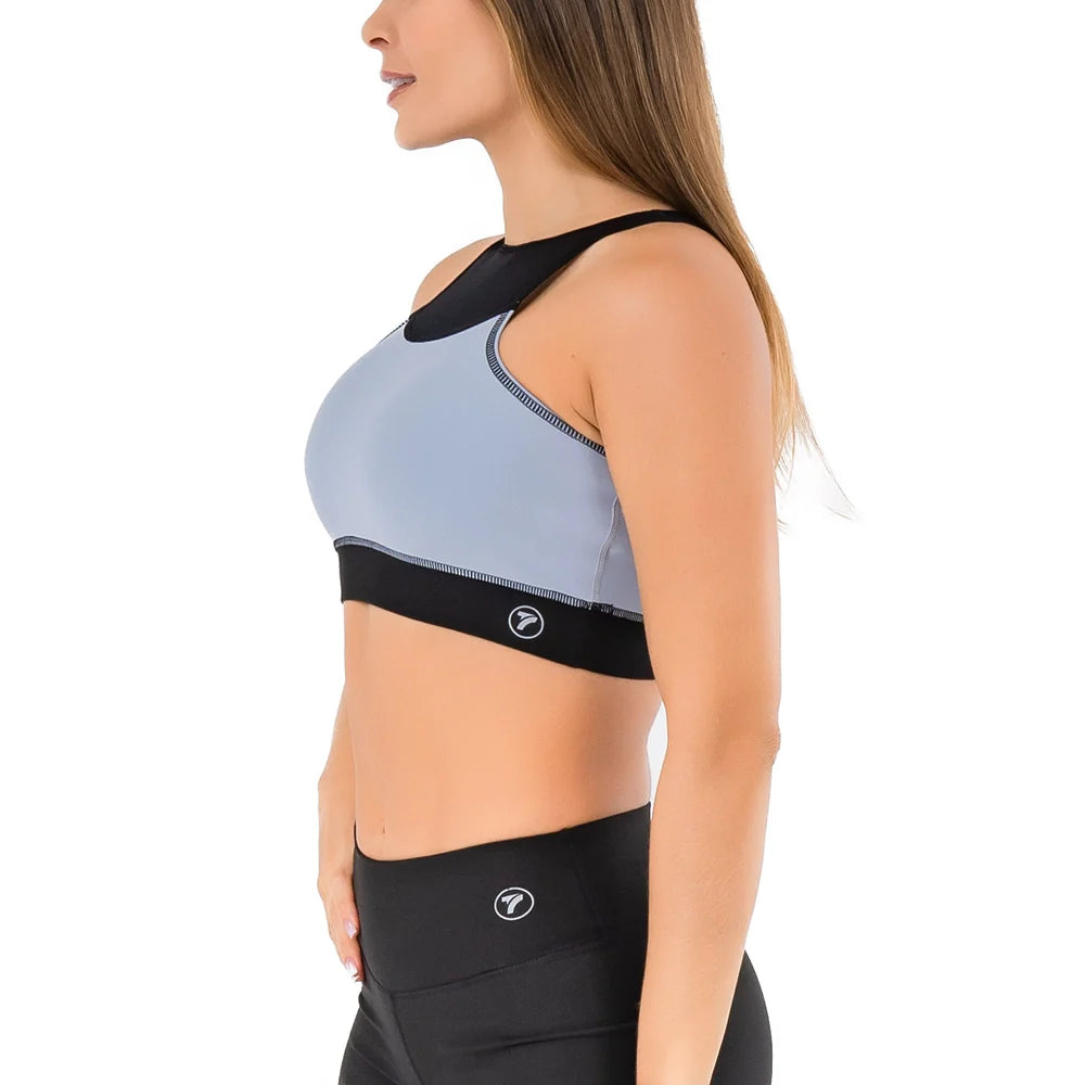 TOP ESQUELETO FLEXNET UNICOLOR-AZUL CELESTE