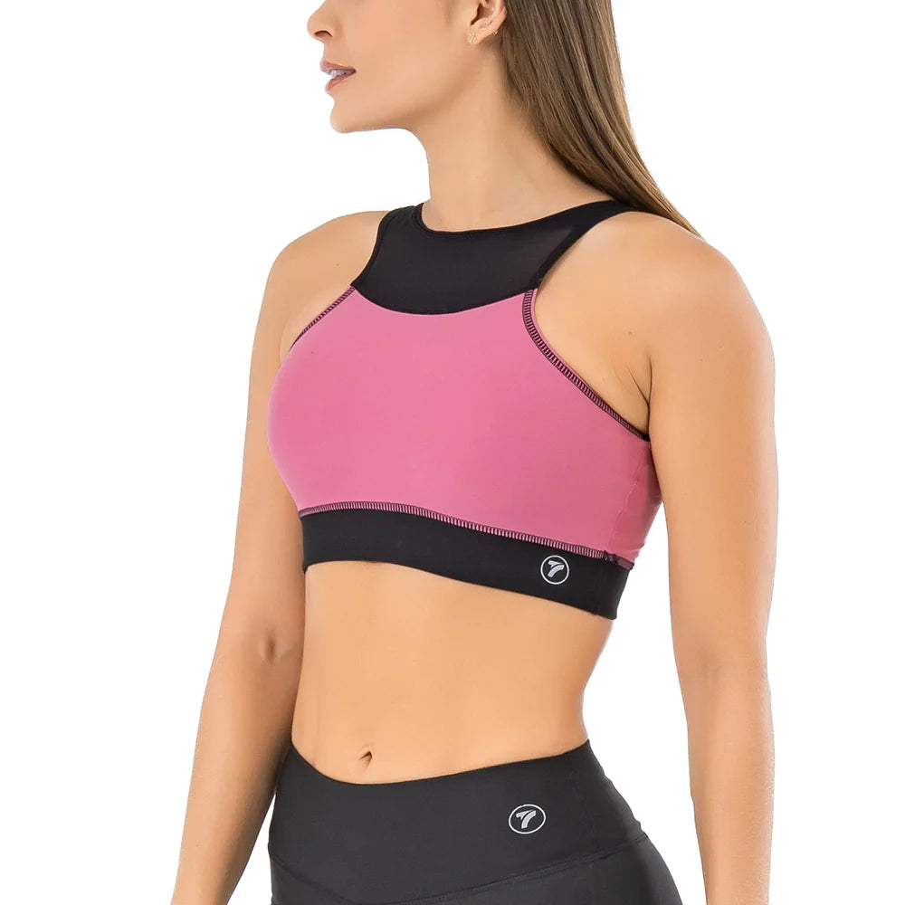 TOP ESQUELETO FLEXNET UNICOLOR-ROSA CREPE