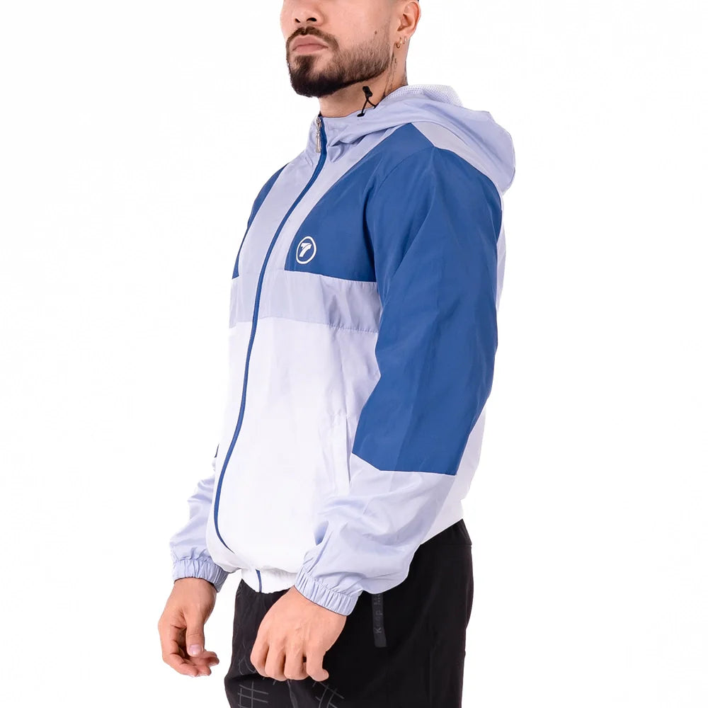 CHAQUETA ROMPEVIENTOS THUNDER H - BLANCO-AZUL CELESTE