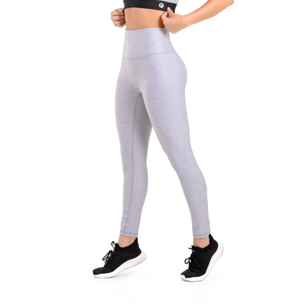 LEGGINS MOTION - GRIS JASPE CLARO