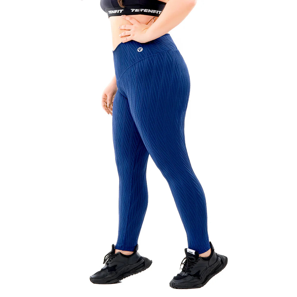 LEGGINS PLUS RELIET - AZUL TURQUI