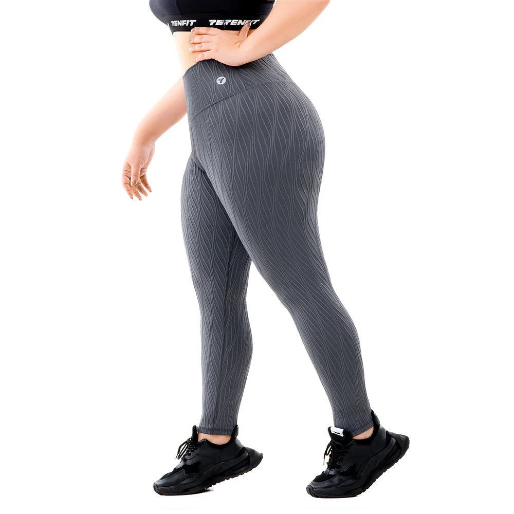 LEGGINS PLUS RELIET - GRIS OSCURO