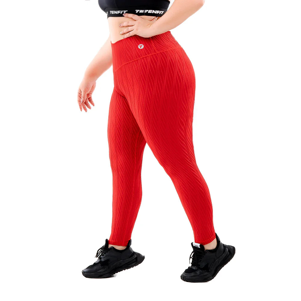 LEGGINS PLUS RELIET - ROJO